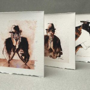 Yves Coladon artiste peintre et graveur. États d'âme... Aquarelle et encre.
