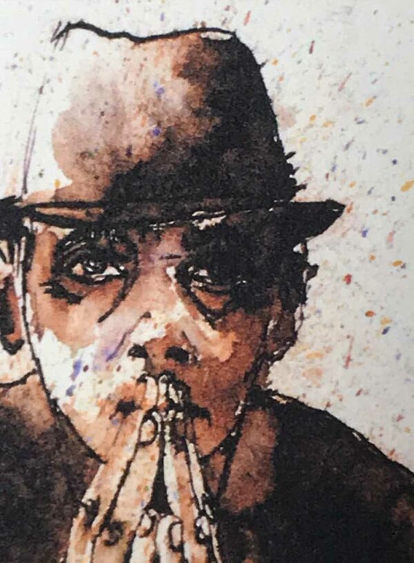 Yves Coladon artiste peintre et graveur. États d'âme... Aquarelle et encre.