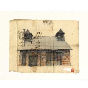 Carte postale. Maison N°5, Yves Coladon artiste peintre graveur