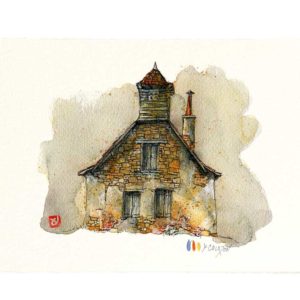 Carte postale. Maison N°7, Yves Coladon artiste peintre graveur