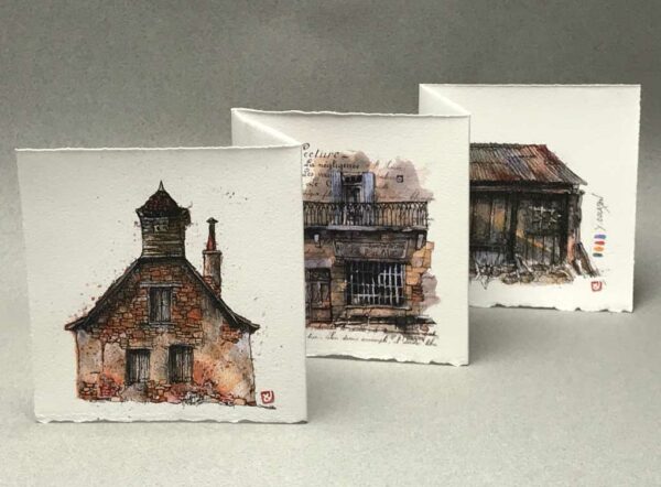 Yves Coladon artiste peintre graveur, Leporello architecture de France