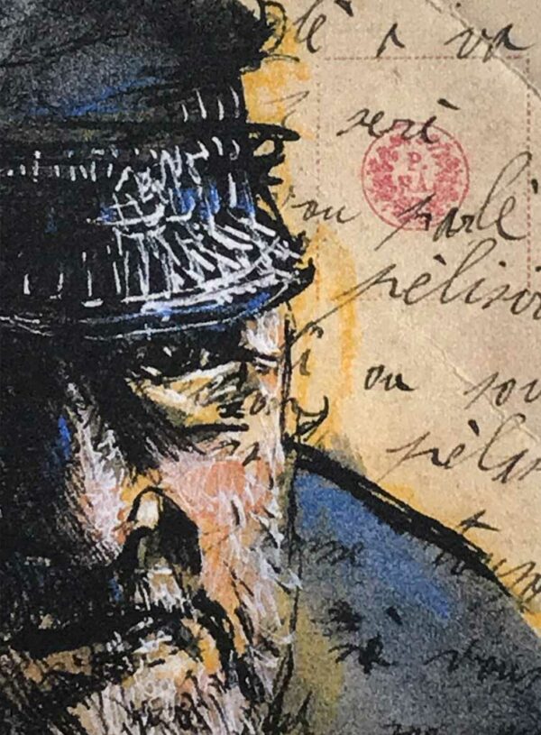 Yves Coladon artiste peintre et graveur. Tronches de vie, rencontres de voyages…. Encre et aquarelle.