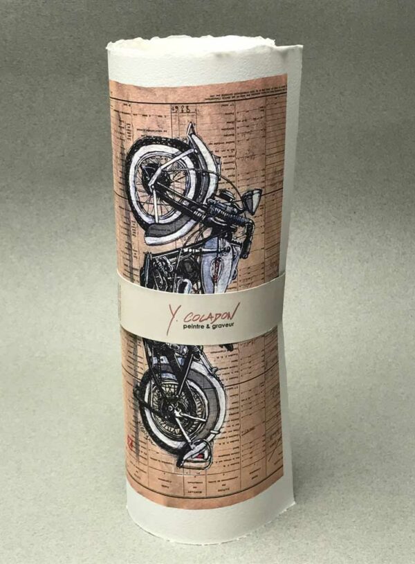 Yves Coladon artiste peintre graveur, Harley Davidson