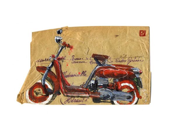 Moto, Yves Coladon artiste peintre graveur