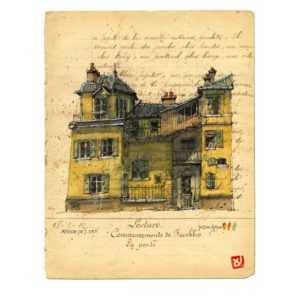 Maison de Monsieur Hulot, Jacques Tati, Yves Coladon artiste peintre graveur