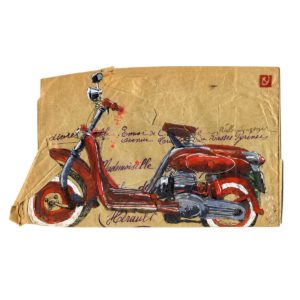 Moto-Rouge-Yves-Coladon-Artiste-Dieulefit-Drome