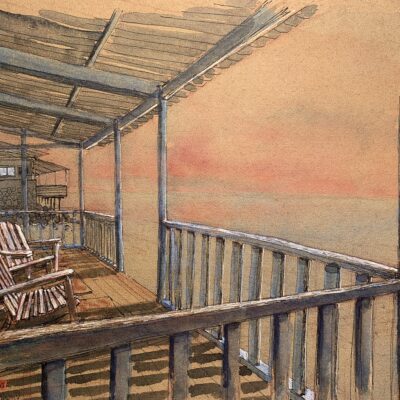 vue sur mer - Tirage papier d'Art