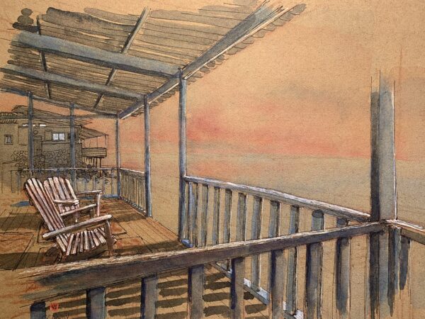 vue sur mer - Tirage papier d'Art