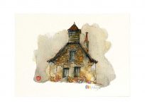 Carte postale. Maison N°7, Yves Coladon artiste peintre graveur